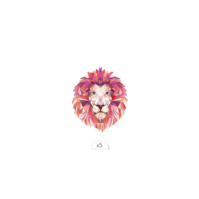 Tatuaje temporal: león