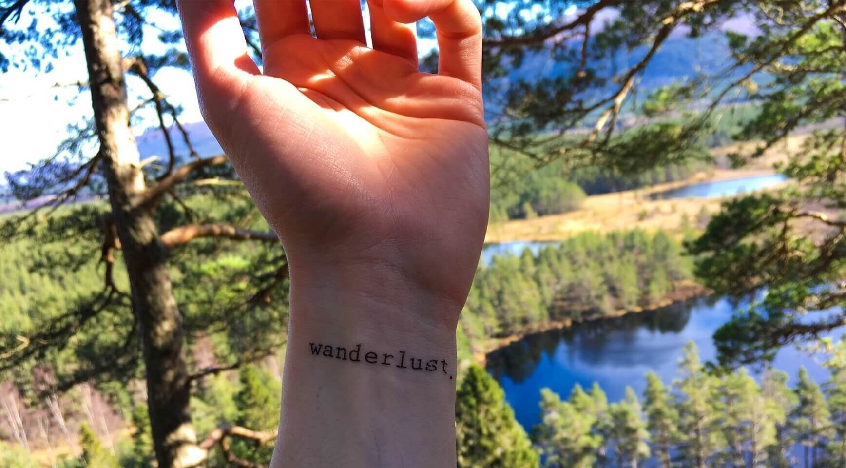 Tatuaggio temporaneo: Wanderlust