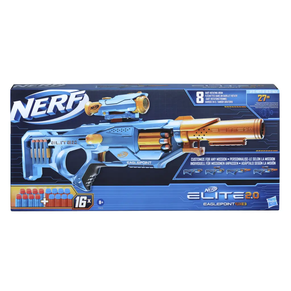 Nerf N-Strike Elite Strongarm – 2 Blasters, 12 Fléchettes, Portée 27 M, Chargeur 6, Dès 8 Ans (Double Pack)