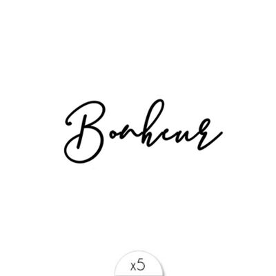 Tatouage éphémère : Bonheur