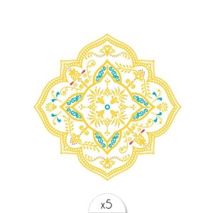 Tatouage éphémère : Mandala Azulejos