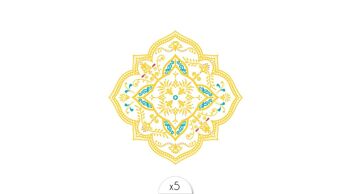 Tatouage éphémère : Mandala Azulejos 1