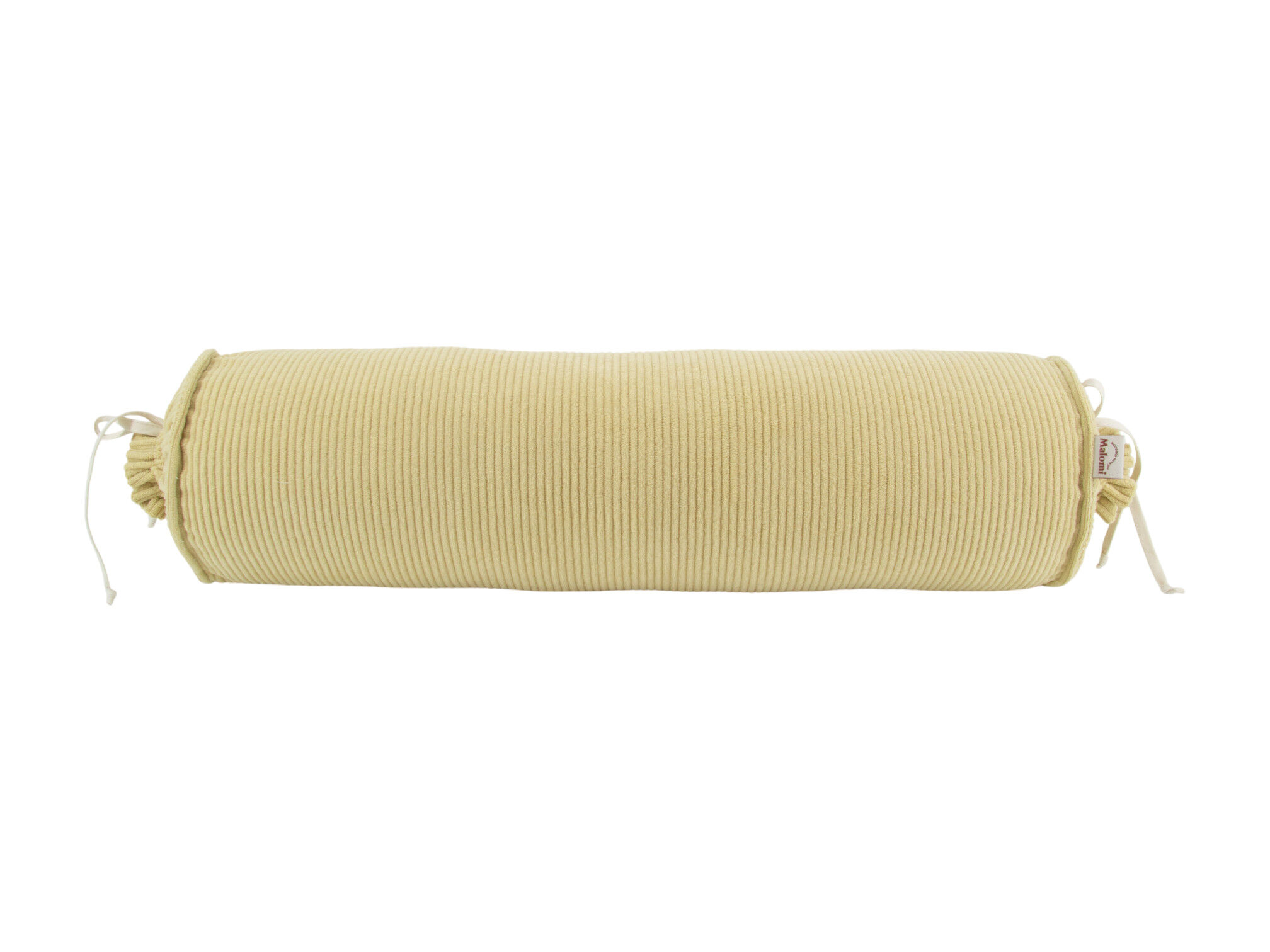 Decorative Corduroy Roller Pillow butter yellow