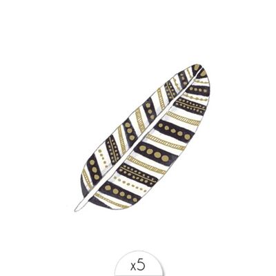 Temporary tattoo: White feather