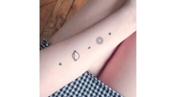 Tatouage éphémère : Planètes 2