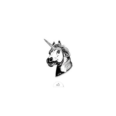 Tatuaje temporal: unicornio