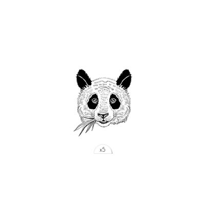 Tatouage éphémère : Panda