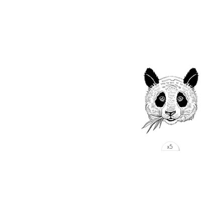 Tatouage éphémère : Panda