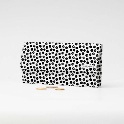 BLACK DOTS Tyvek® Pappwallet XL / Clutch Wallet