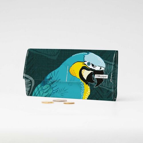 BLUE MACAW Tyvek® Pappwallet XL / Clutch Wallet