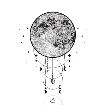 Temporary Tattoo: Cosmic Dreamcatcher