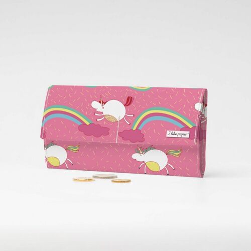 EINHORN AUF WOLKEN Tyvek® Pappwallet XL / Clutch Wallet