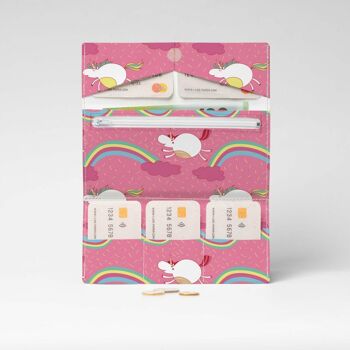 UNICORN ON CLOUDS Tyvek® Cardboard Wallet XL / Clutch Wallet 3