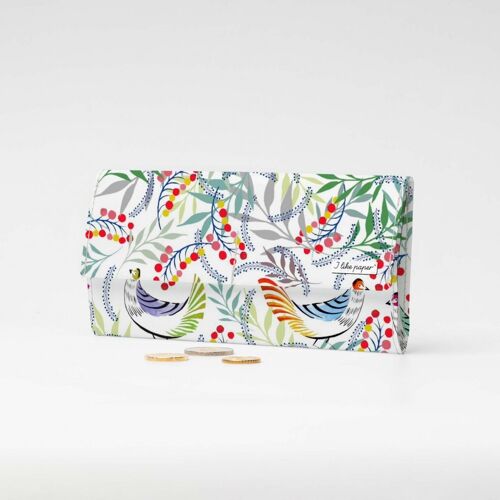 FLORALITY BIRD Tyvek® Pappwallet XL / Clutch Wallet