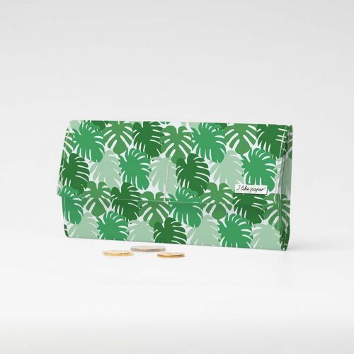 GREEN JUNGLE Tyvek® Pappwallet XL / Clutch Wallet