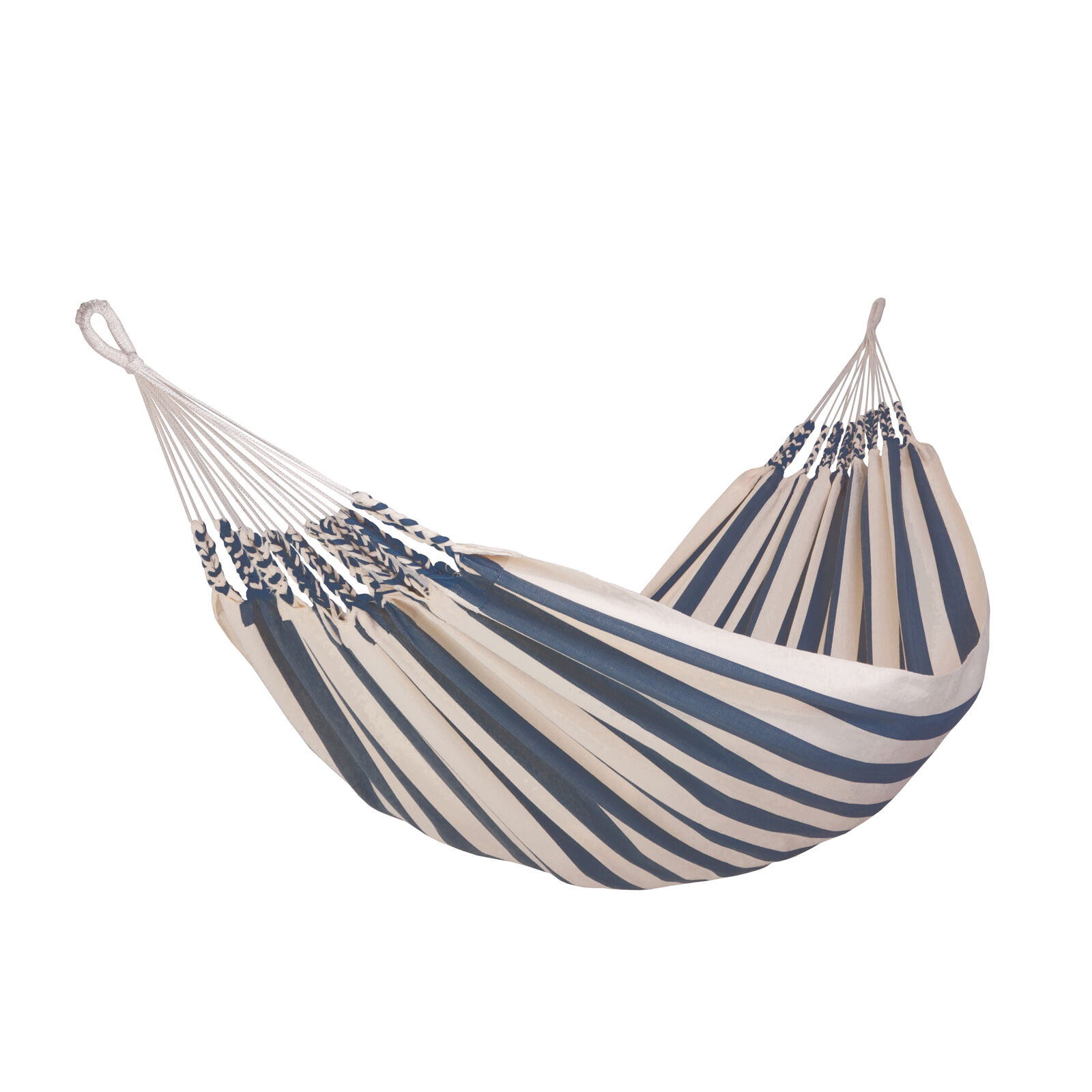 Hammock Cool Summer Steel Medium, dickes Tuch, reine Baumwolle, handgefertigt in Ecuador