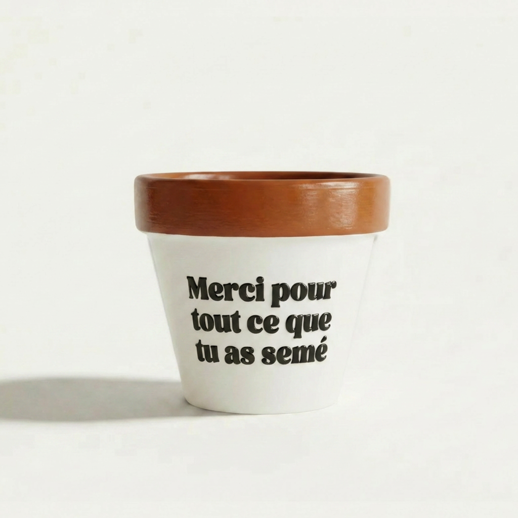 Flower pot "Thank you for all you have sown" Muisti X Joli Pot