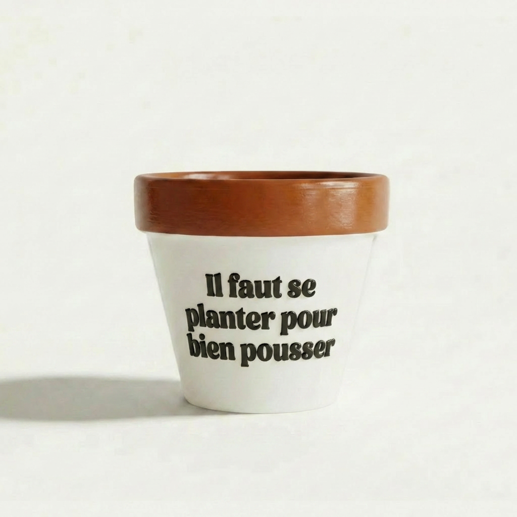 Flower pot "You have to plant yourself to grow" Muisti X Joli Pot