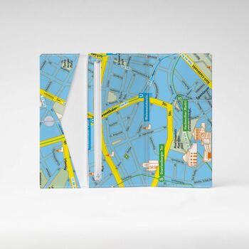 LOST IN BERLIN - FRESH BLUE Tyvek® Cardboard Wallet XL / Clutch Wallet 4