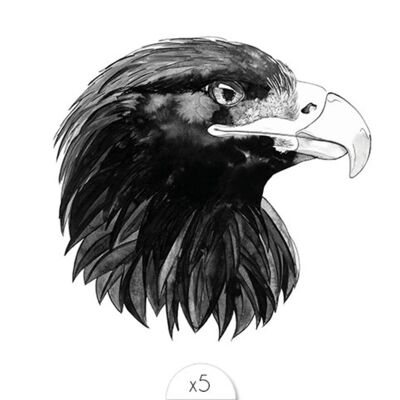 Tatuaje temporal: Águila