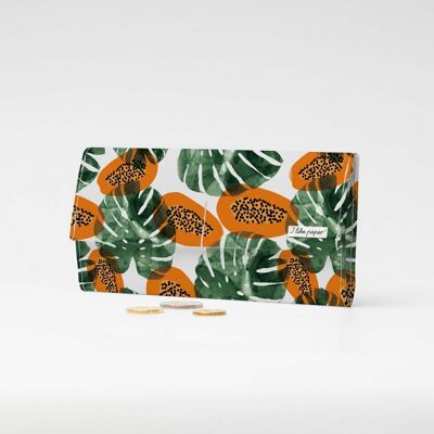 PAPAYA JUNGLE Portafoglio in cartone Tyvek® XL / Portafoglio con pochette