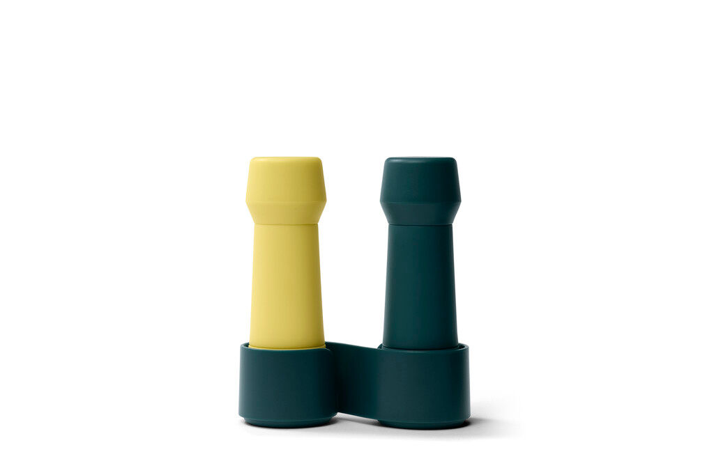 Amsterdam / Mini Grinder / Gewürzmühlen 2er-Set / Forest Green & Meadow Yellow / 14cm