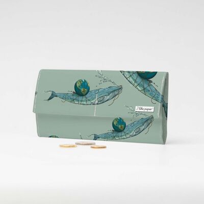 SAVE THE PLANET Portafoglio in cartone Tyvek® XL / Portafoglio con pochette