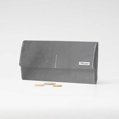 SILVER / METALLIC Tyvek® Cardboard Wallet XL / Clutch Wallet