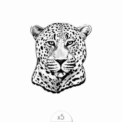 Tatuaje temporal: Leopardo