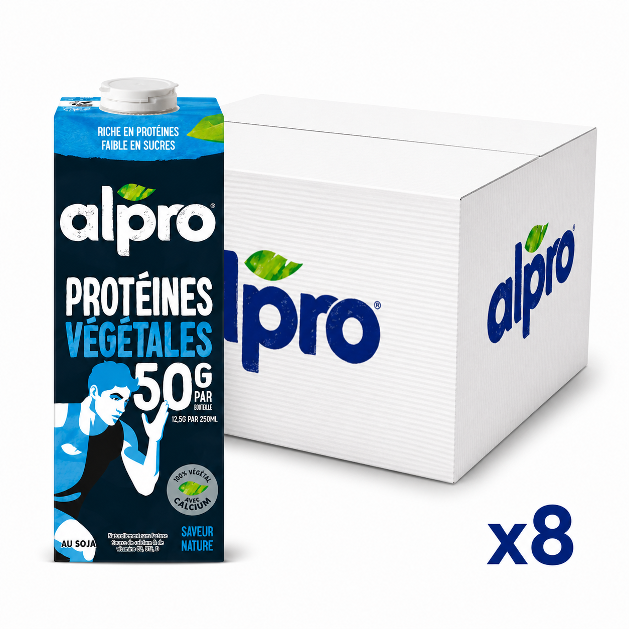 ALPRO 1L Bebida a base de soja rica en proteínas de origen vegetal