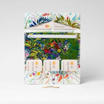 WILD FLOWERS Tyvek® Cardboard Wallet XL / Clutch Wallet 3