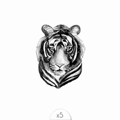 Tatuaje temporal: Tigre