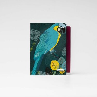 BLUE MACAW Tyvek® travel and vaccination passport cover