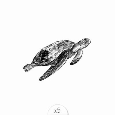 Temporäre Tätowierung: Schildkröte