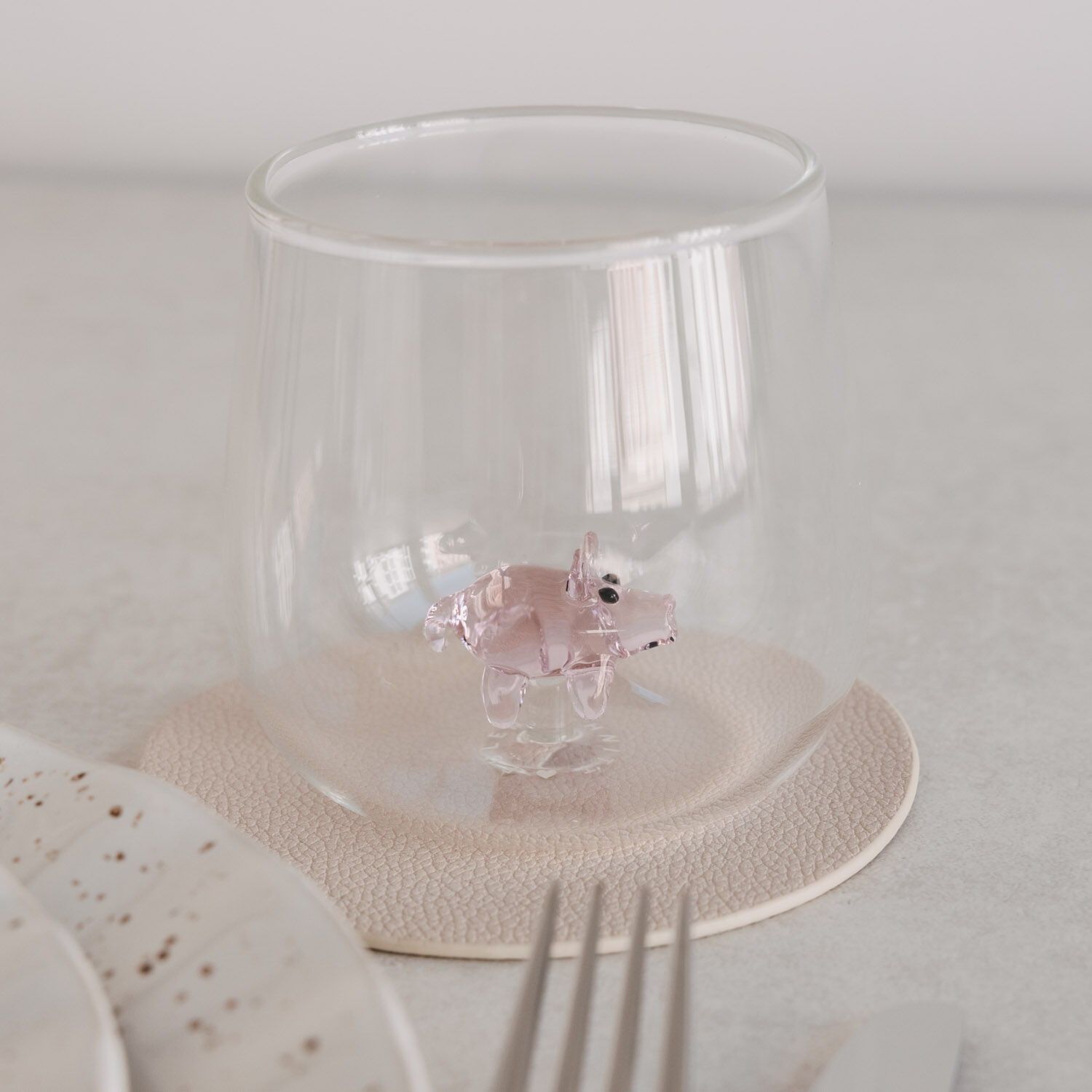 Drinking glass pig figure (PU = 6 pcs.) ) 