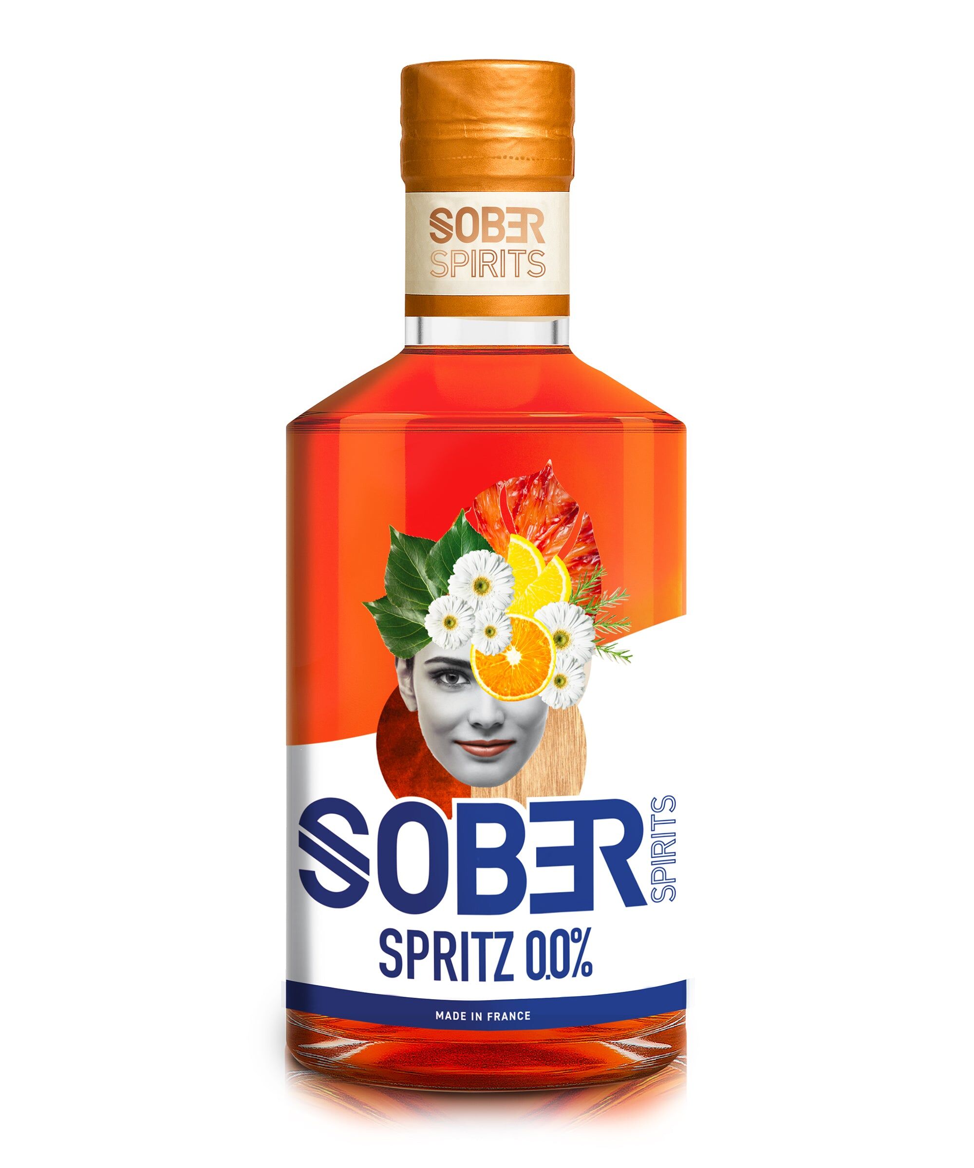 SOBER SPIRITS Spritz 0.0% 50cl – The Award-Winning Non-Alcoholic Aperitivo | Vegan, Gluten Free, Sugar-Free