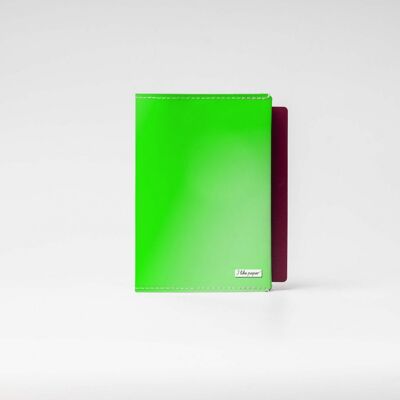 Funda para pasaporte de viaje y vacunación VERDE / NEÓN Tyvek®