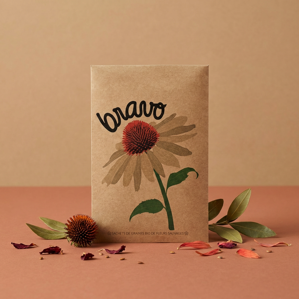Seed packet with message - Bravo