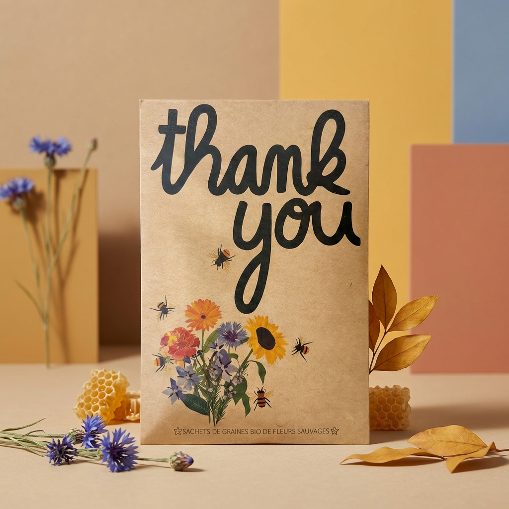 Seed packet with message - Thank you