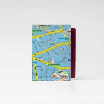 LOST IN BERLIN - FRESH BLUE Tyvek® travel and vaccination passport cover