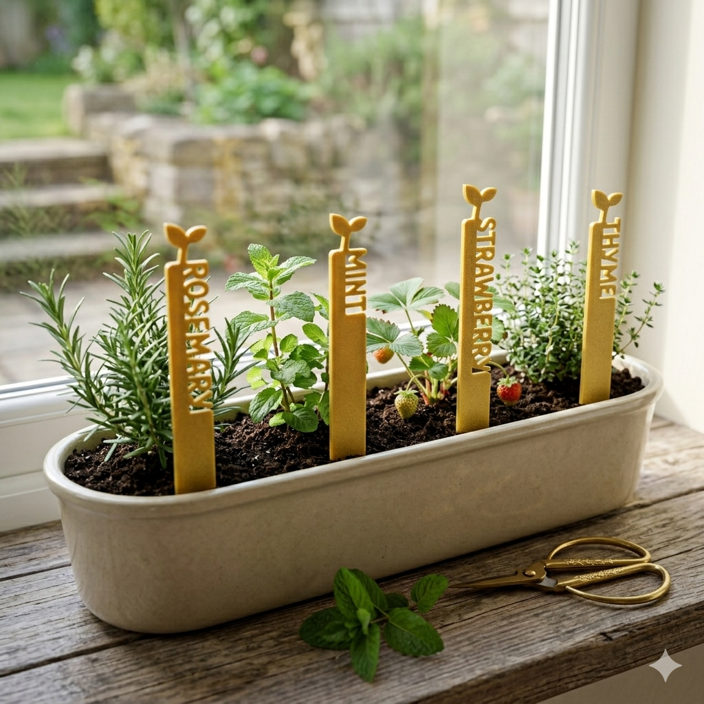 Custom Plant Marker Waterproof Garden Label, Personalized Herb Tag Stake, Outdoor Plant Sign, Garden Marker, Plant Lover Gift, Custom Text Tag