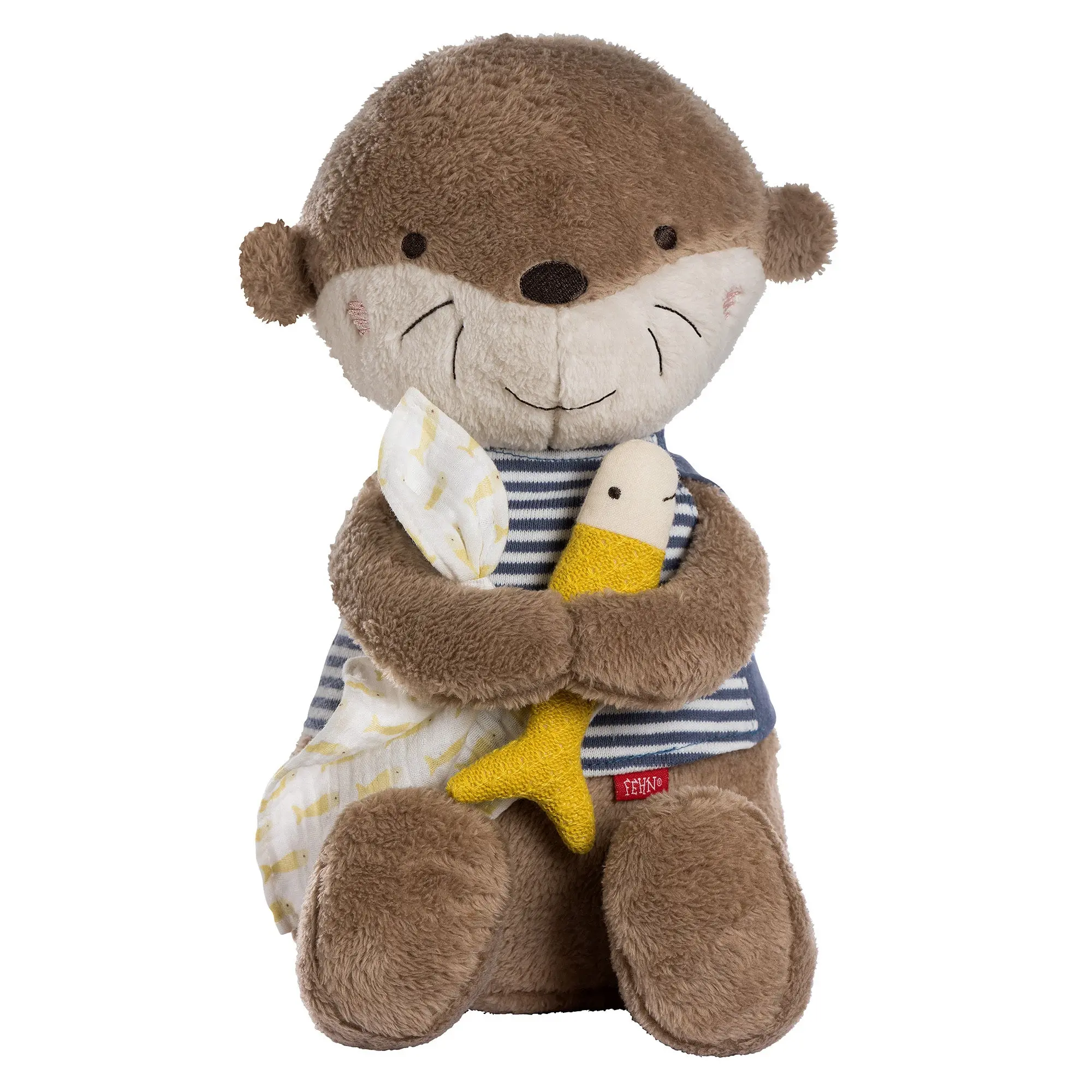Achat Nageur à dos de loutre - 'Uni-Toys Eco-Line' - Matière 100% recyclée - 26 cm (longueur) - Mots clés : animal forestier, animal aquatique, peluche, peluche, peluche, peluche en gros
