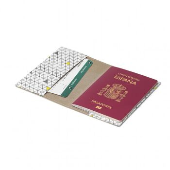 Couverture de passeport de voyage et de vaccination NERDY Tyvek® 2