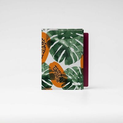 Couverture passeport voyage et vaccination PAPAYE JUNGLE Tyvek®