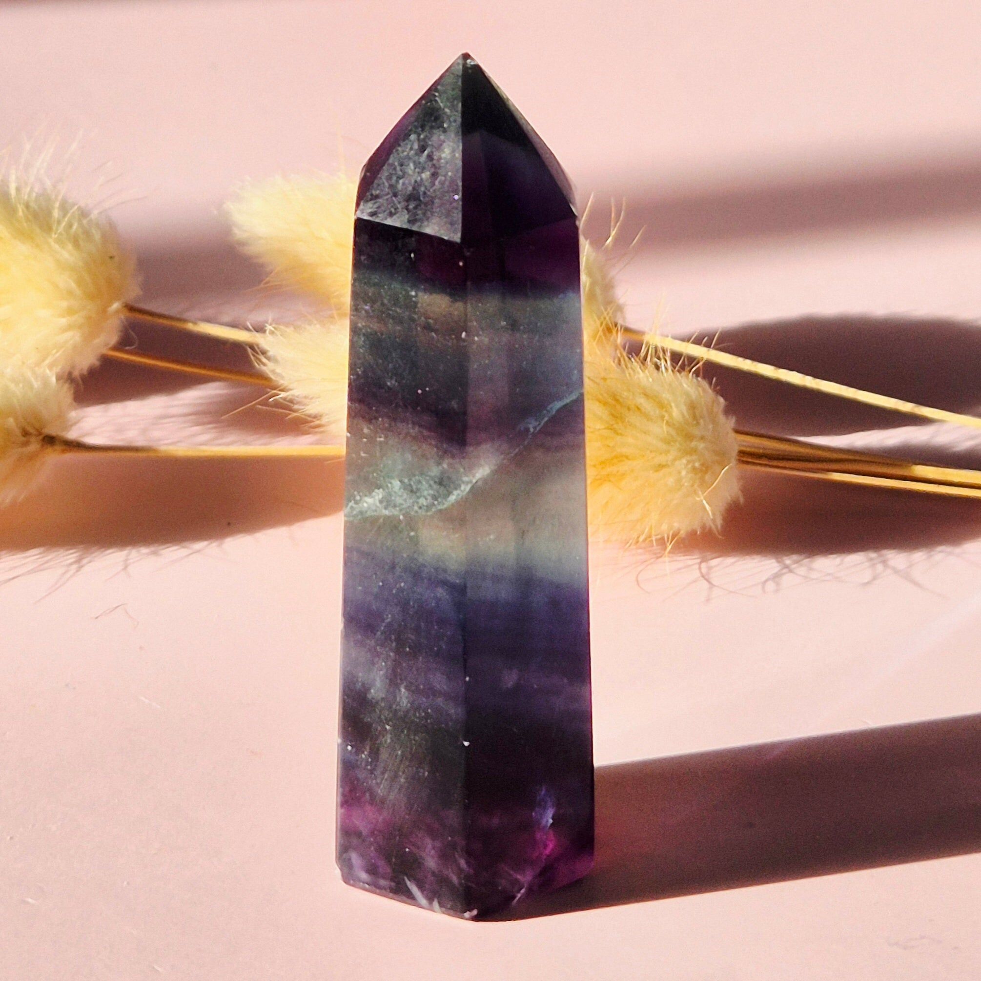 Edelstein-Fluoritspitze 7–9 cm – Klarheit und energetische Ausgewogenheit