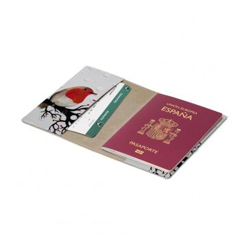 Housse pour passeport de voyage et de vaccination ROTKEHLCHEN Tyvek® 2