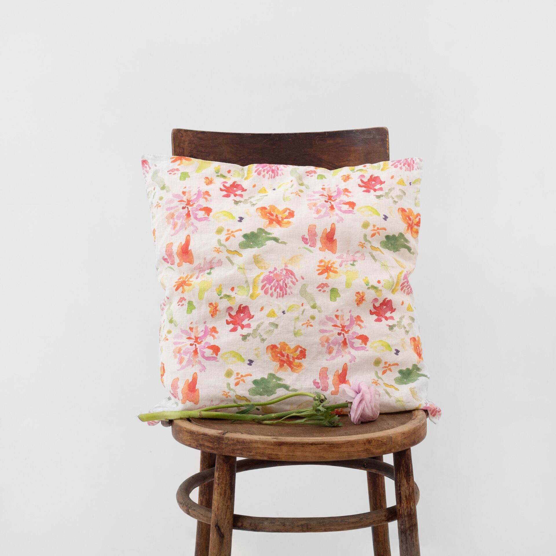 Wildflower Flow Linen Cushion Cover