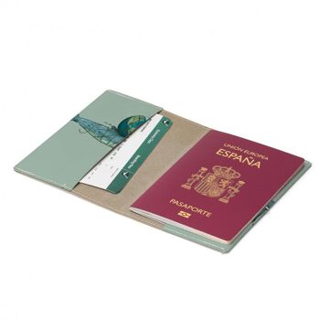 SAVE THE PLANET Couverture de passeport de voyage et de vaccination Tyvek® 2