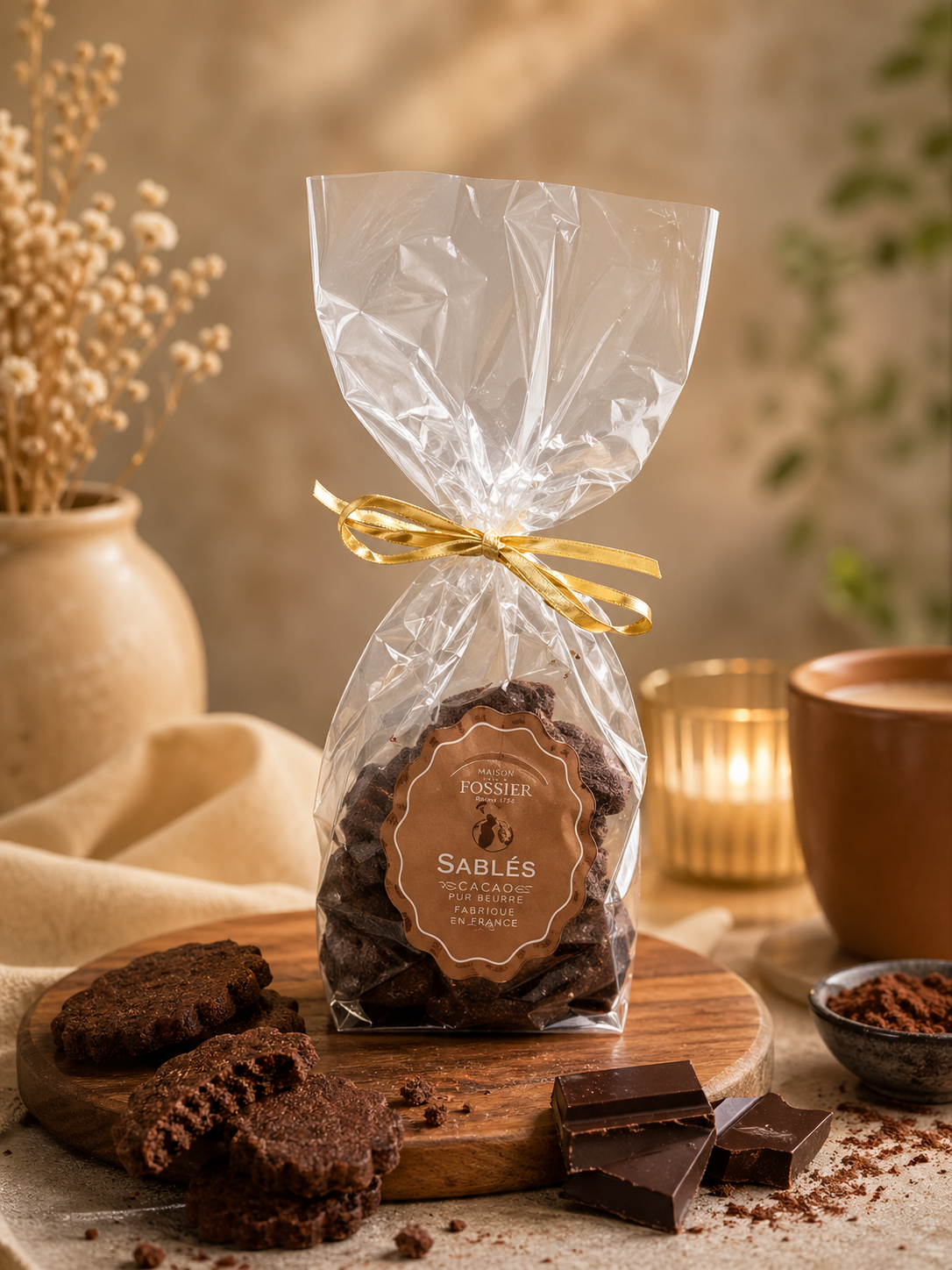 Chocolate shortbread