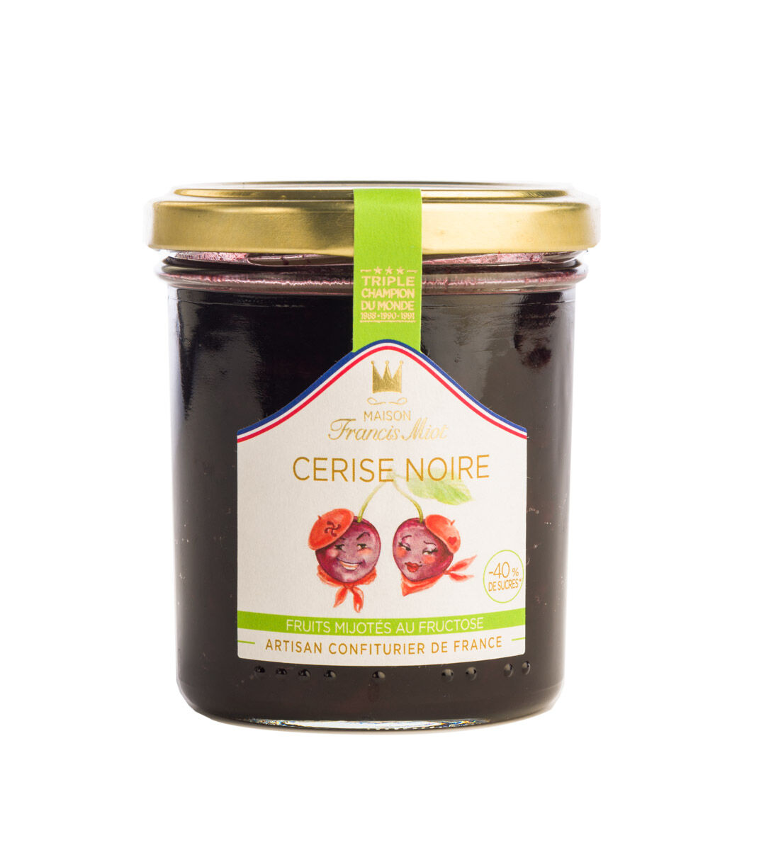 Beret Black Cherry Jam with Fructose - 200g